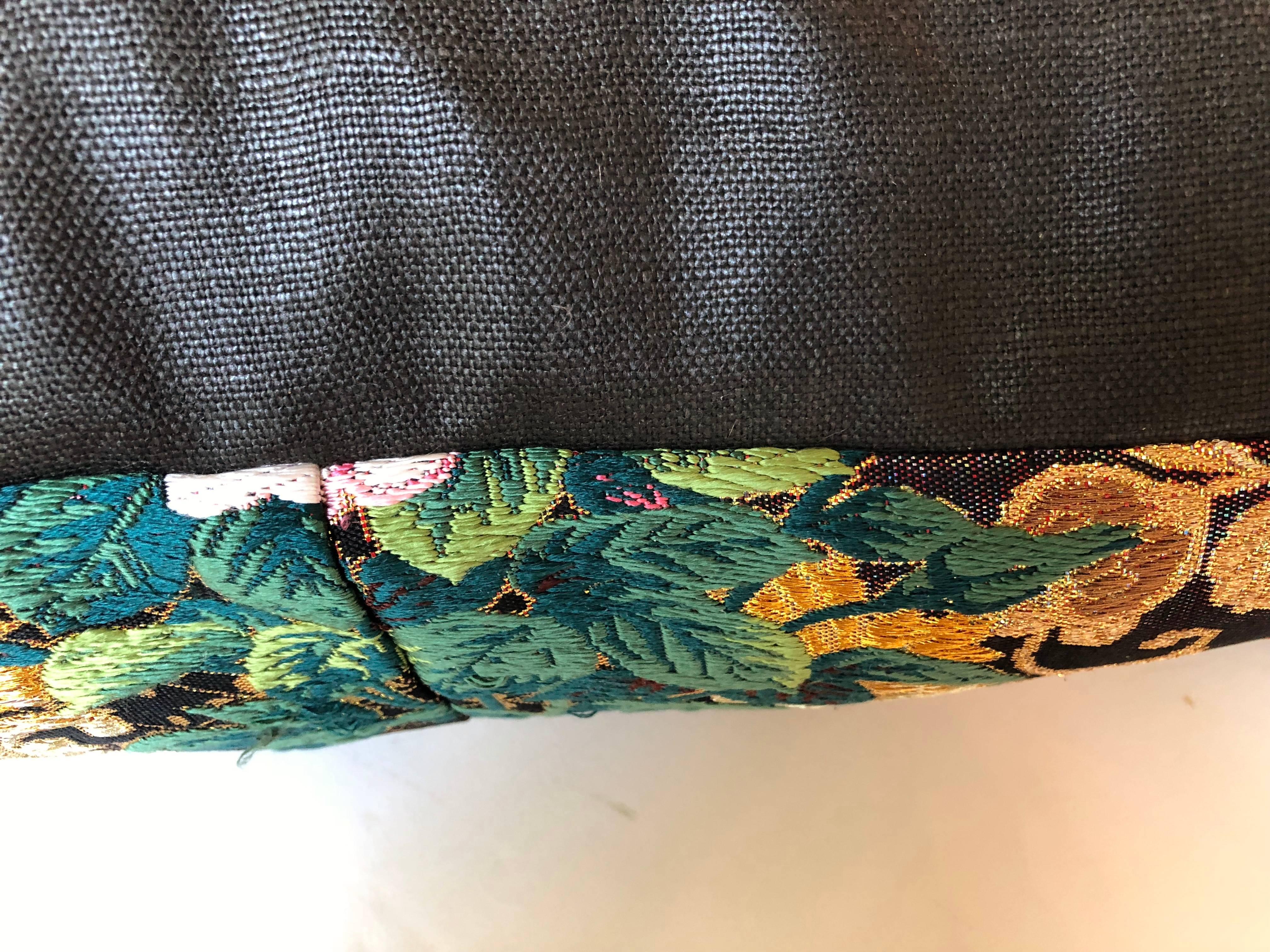 Custom Pillow by Maison Suzanne Cut from a Silk Japanese Uchikake Wedding Kimono 3