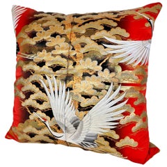 Kimono de mariage japonais Uchikake en soie vintage découpé sur mesure à partir d'un coussin