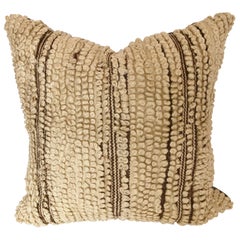 Custom Pillow Cut from a Vintage Wool Moroccan Beni Ouarain Rug, Atlas Mountains