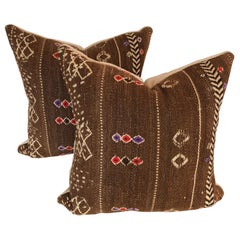 Custom Pillows by Maison Suzanne Cut From a Vintage Moroccan Wool Ourika Rug