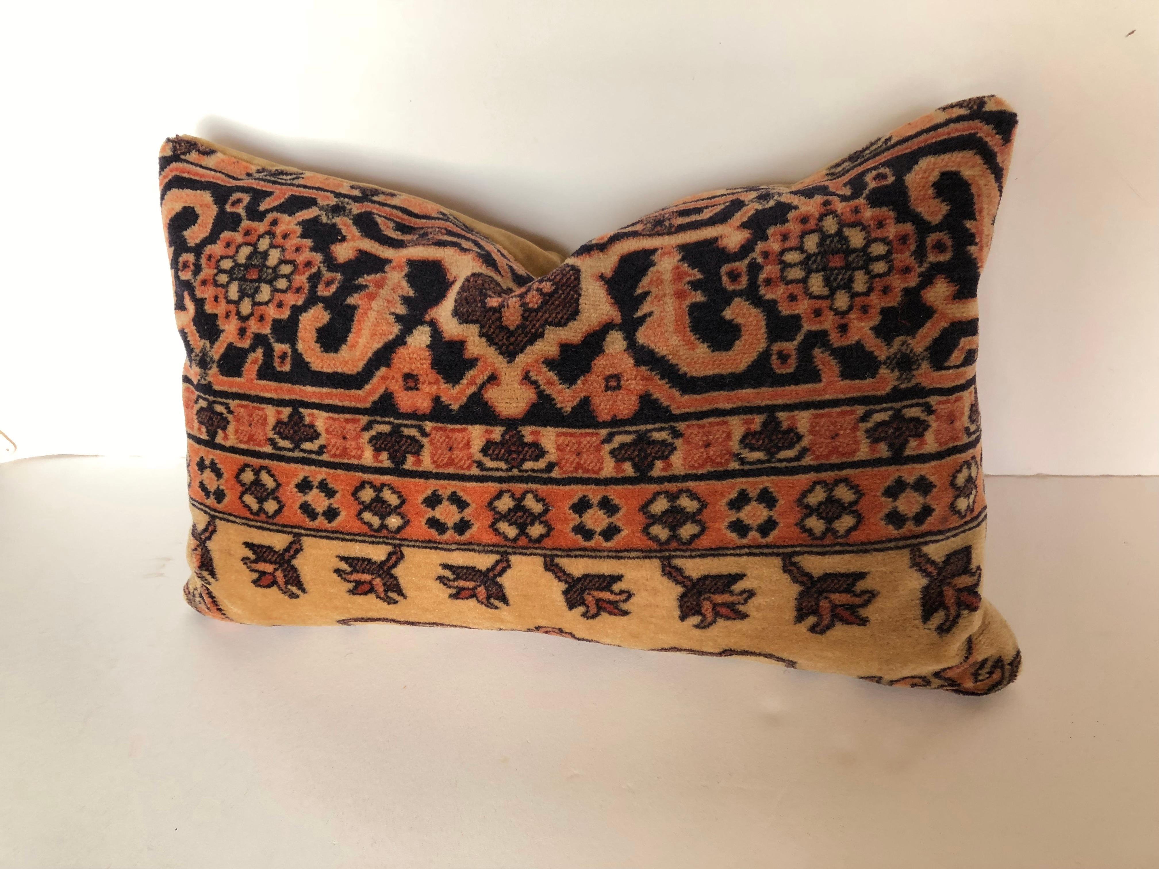 Dutch Custom Pillows by Maison Suzanne Cut From an Antique Mohair Textile, Netherlands For Sale