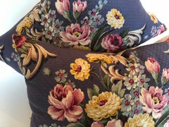 Custom Pillows Cut from a Vintage Floral Textile, circa 1940s
