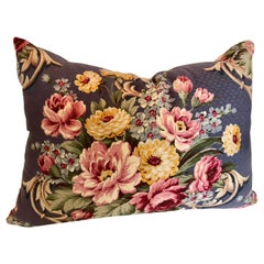 Custom Pillows Cut from a Vintage Floral Textile, circa 1940s