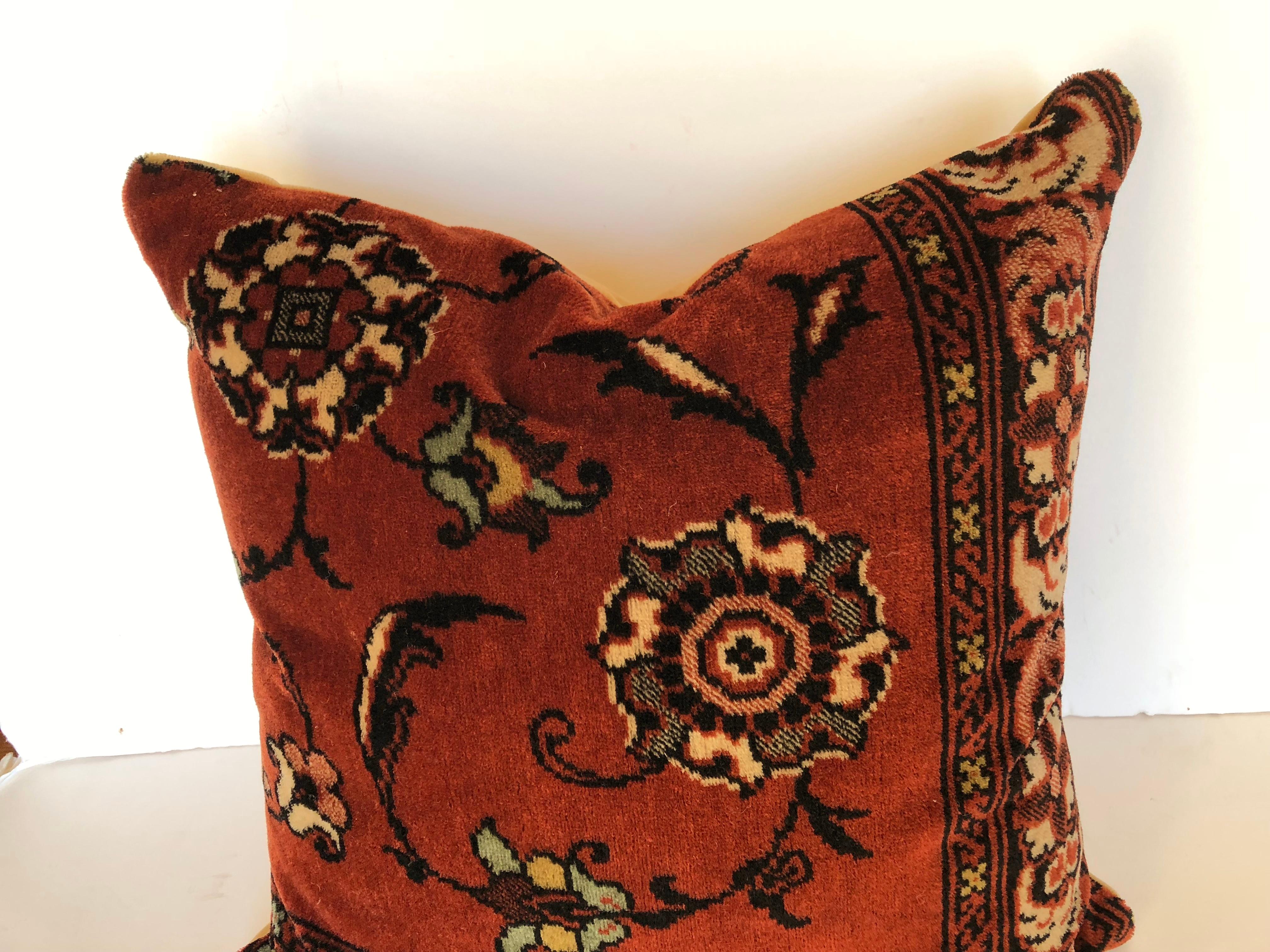 Wool Custom Pillows by Maison Suzanne, Cut from a Vintage Mohair Textile, Netherlands For Sale