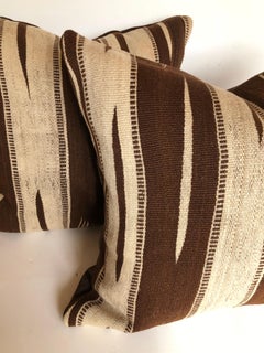 Custom Pillows by Maison Suzanne Cut from a Vintage Moroccan Ourika Wool Rug