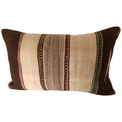 Custom Pillows Cut from a Vintage Moroccan Wool Ourika Rug, Atlas Mountains Custom Pillows Cut from a Vintage Moroccan Wool Ourika Rug, Atlas Mountains