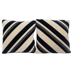 Custom Pillows With Kelly Wearstler Striped Velvet - A Pair