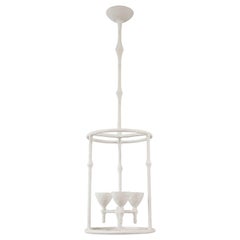 Custom Plaster Alard Three-Light Fixture