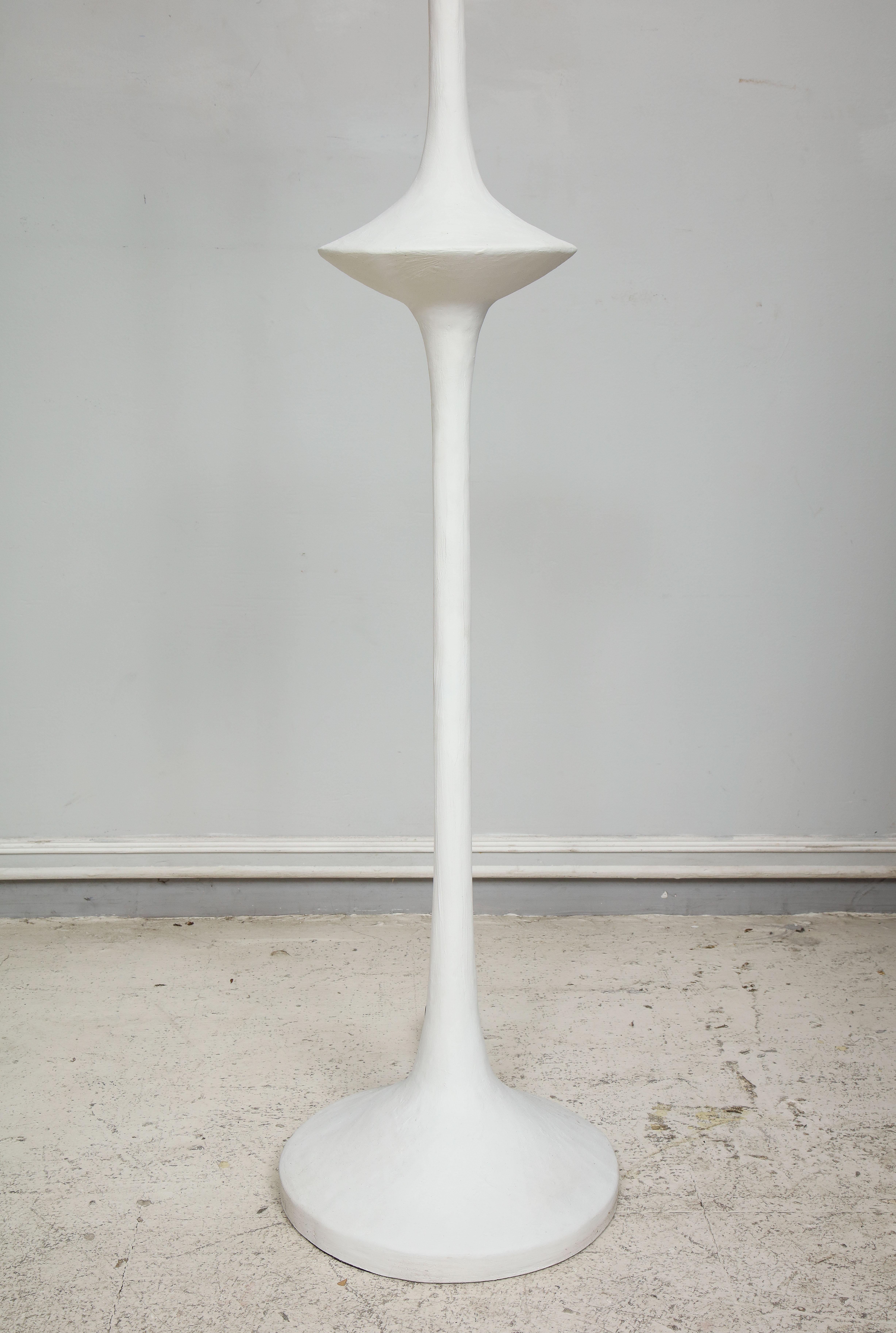 Custom Plaster Floor Lamp in the Giacometti Manner For Sale 2