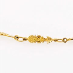 Polynesian Tiki Link Chain, Tiki Figure Links, 18 Karat Yellow Real Gold, Custom
