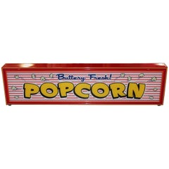 Custom Popcorn Light up Advertising Sign