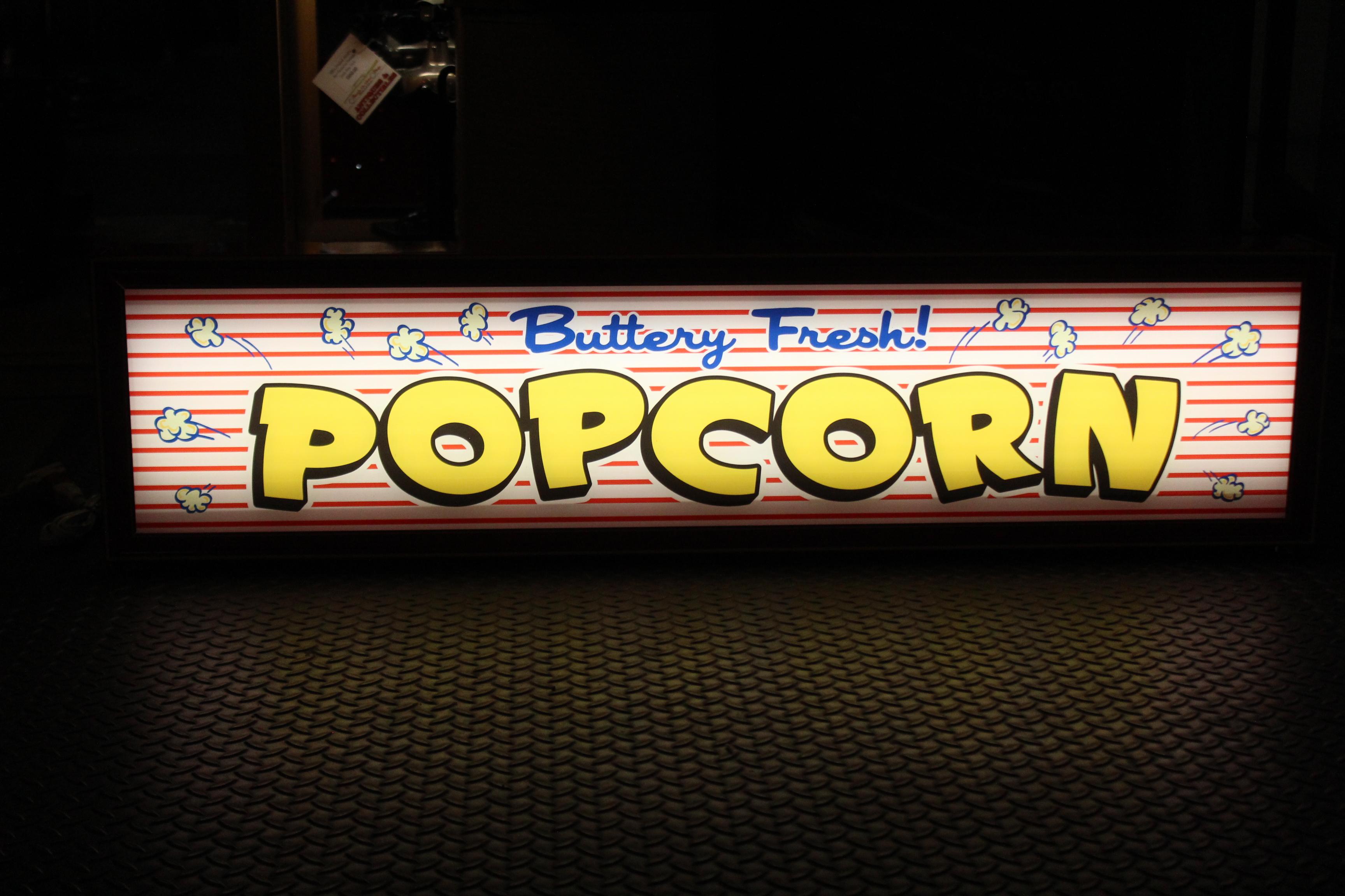 Custom Popcorn Light Up Sign For Sale 1