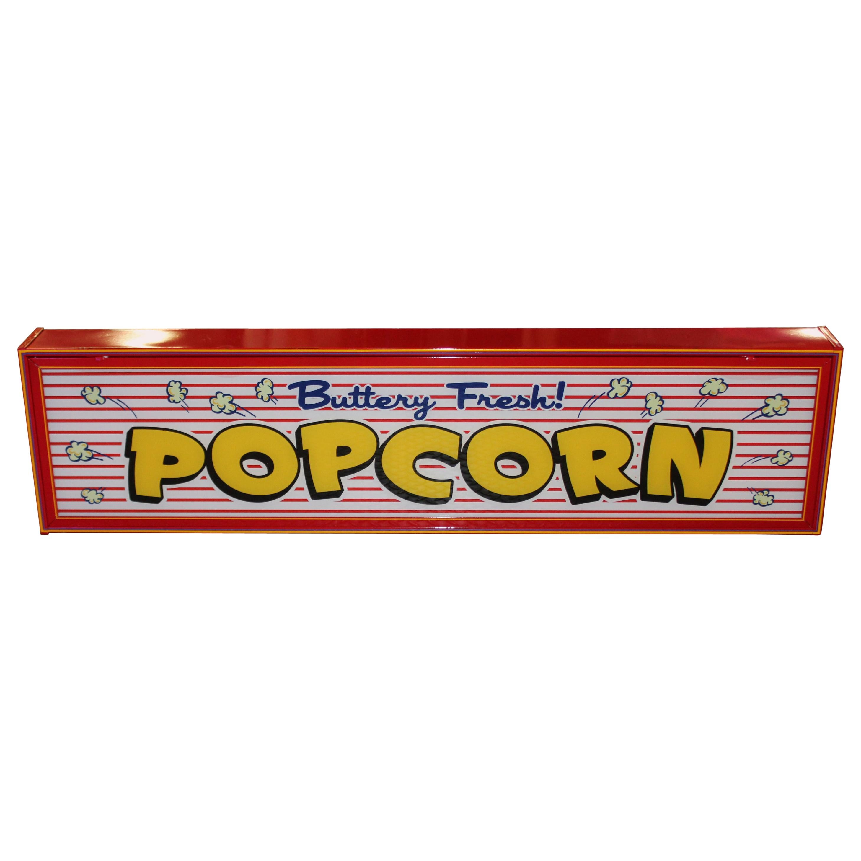 Custom Popcorn Light Up Sign For Sale