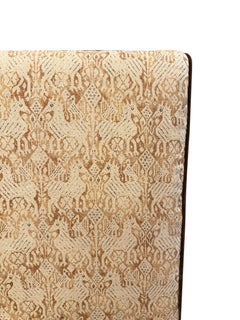 Queen headboard with Rose Tarlow linen fabric