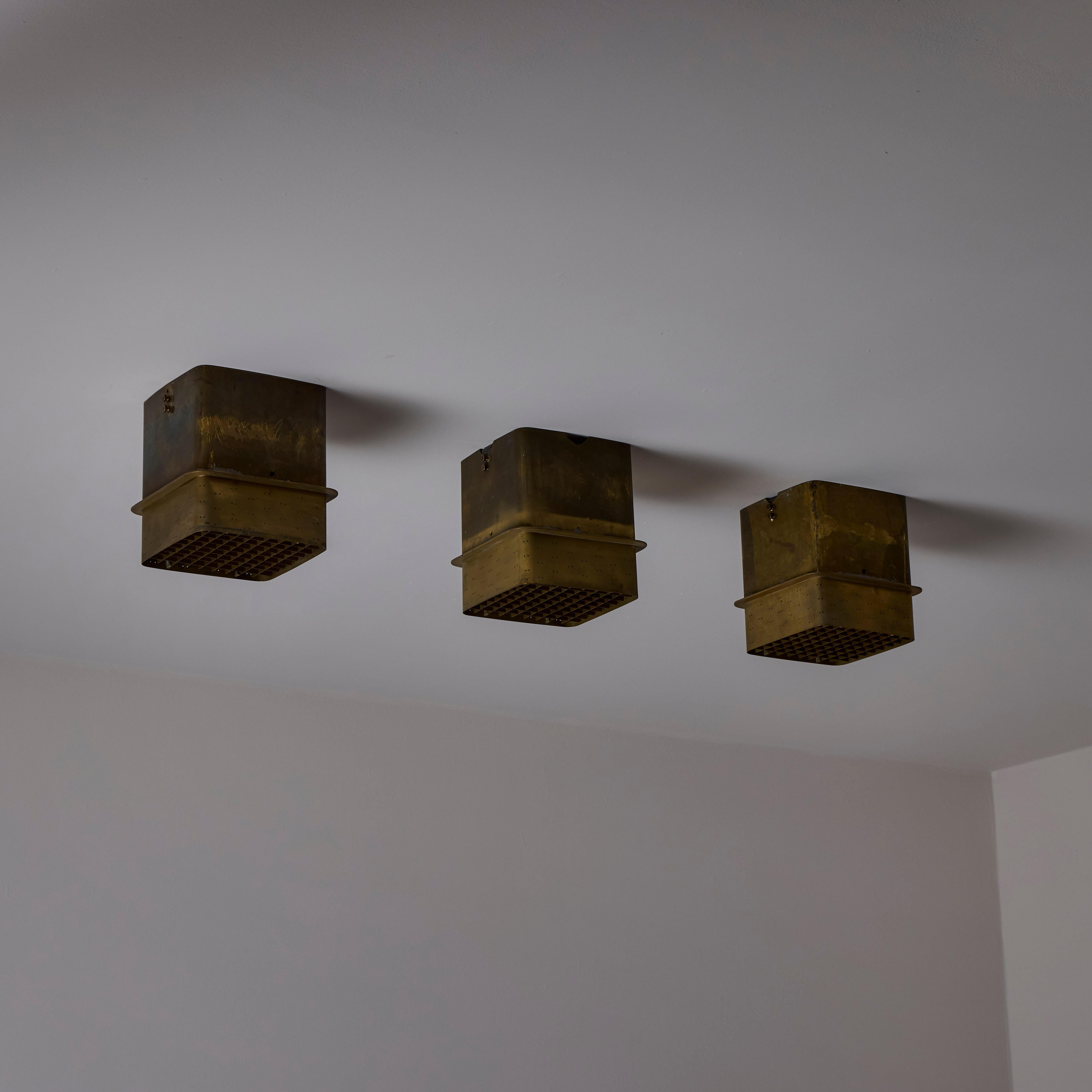 Mid-20th Century Custom Recessed Flush Mounts by Paavo Tynell For Sale