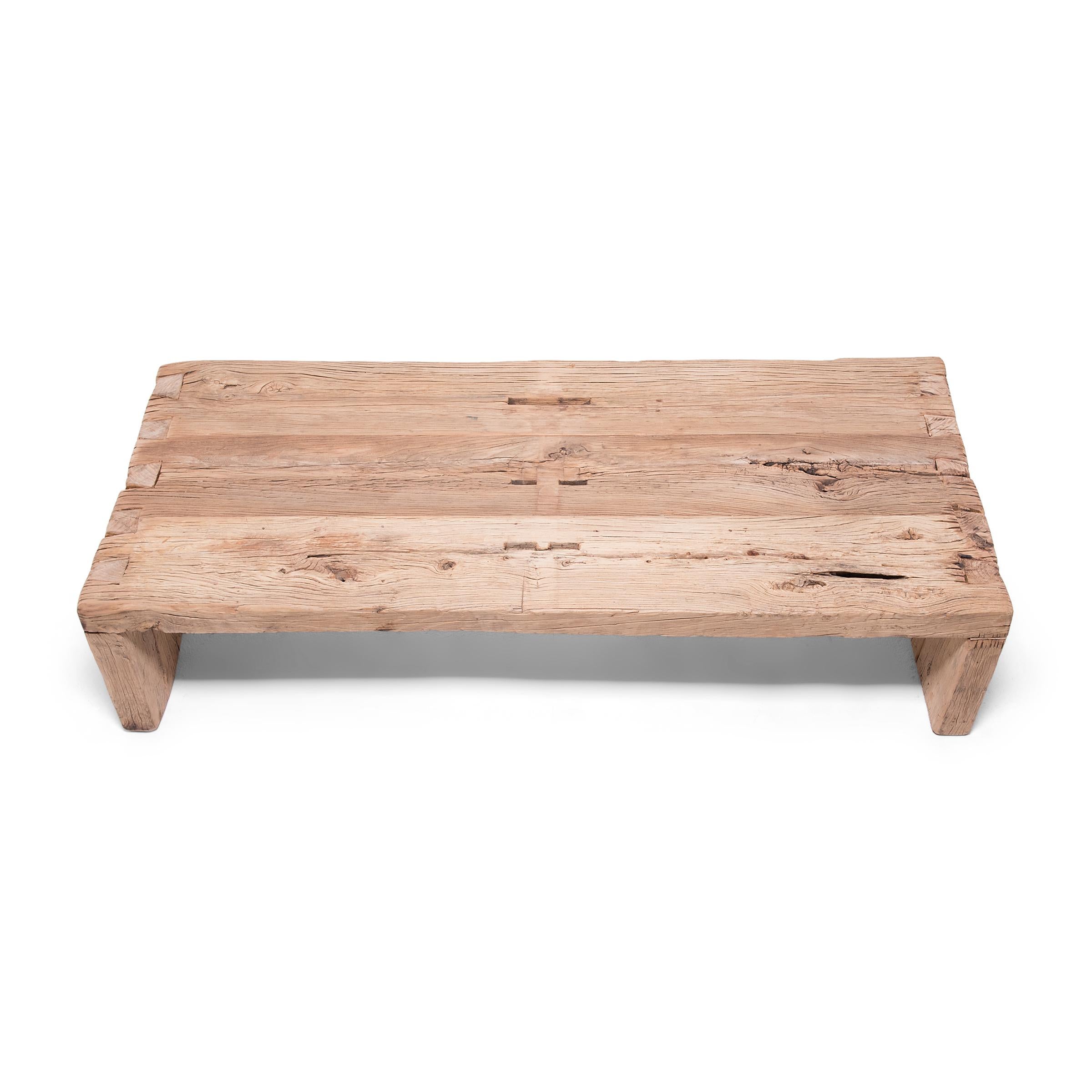 Chinese Custom Reclaimed Elm Coffee Table For Sale