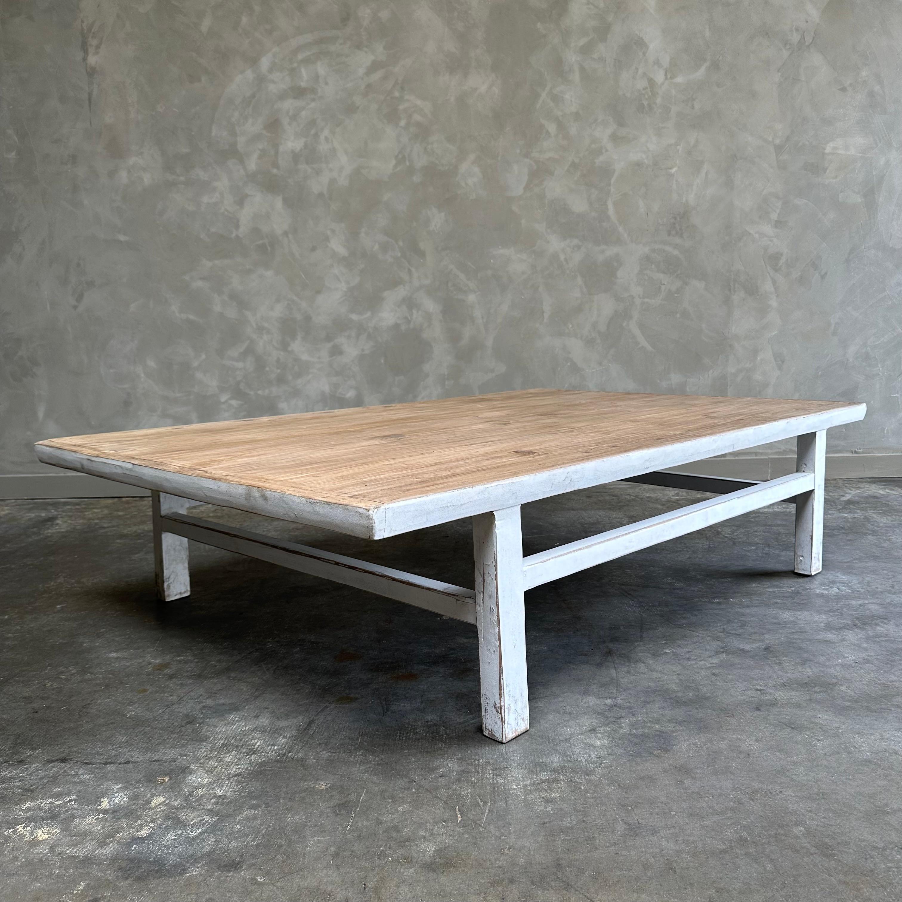 white pine coffee table