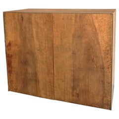 Custom Reclaimed Walnut and Marbleplaster Chest of Drawers