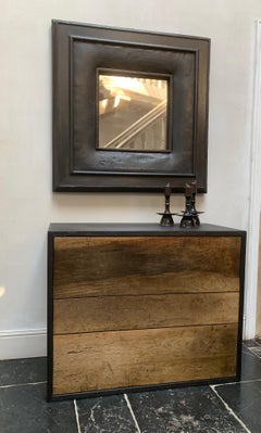 Custom Reclaimed Walnut and Oak Chest of Drawers