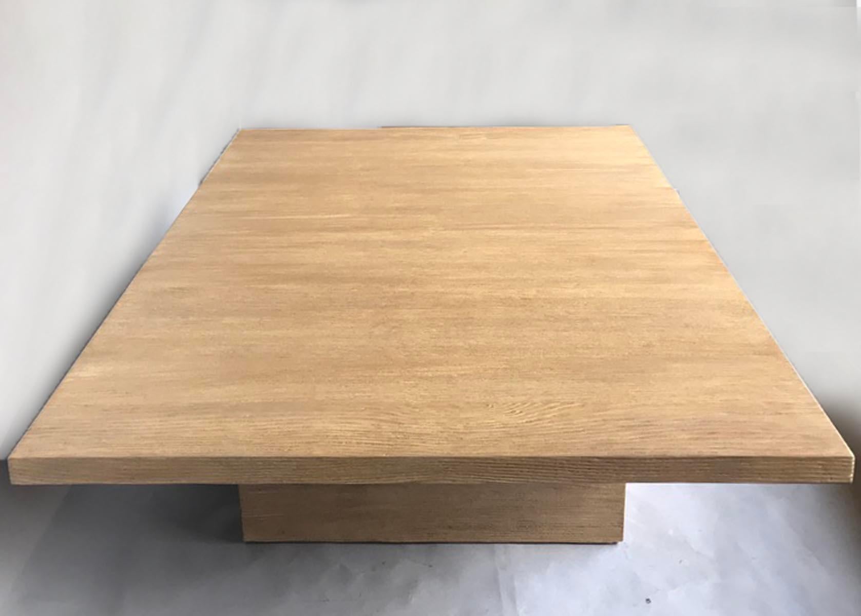 Custom Wood Modern Coffee Table by Dos Gallos Studio In New Condition For Sale In Los Angeles, CA