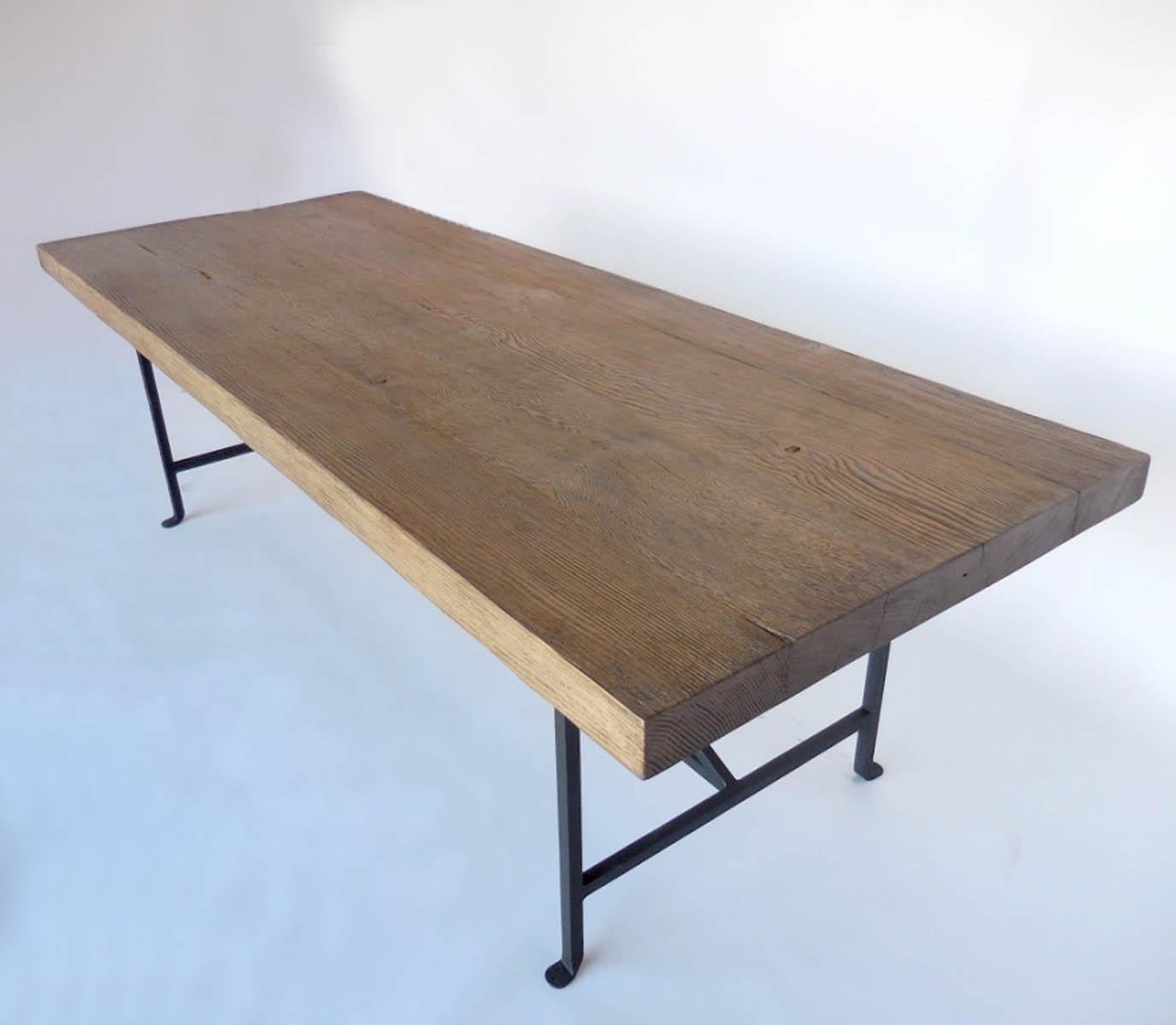 custom wood table base