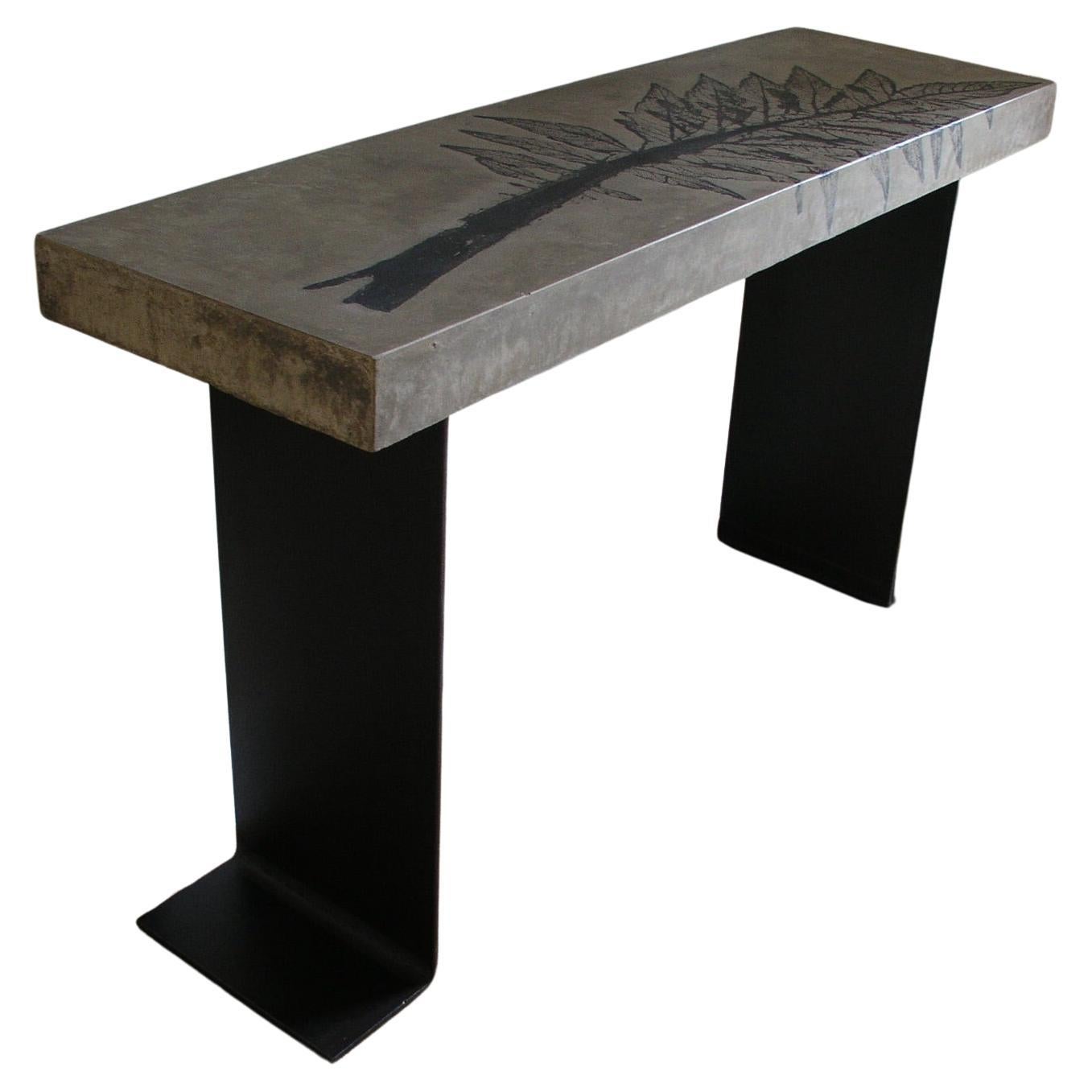 Custom Rectangular Concrete Bench or Dining, Console, Coffee Table Tops For Sale