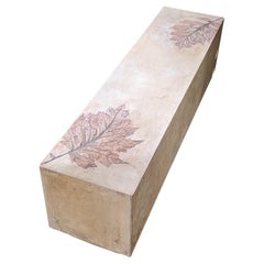 Custom Rectangular Concrete Bench, 'Skye'