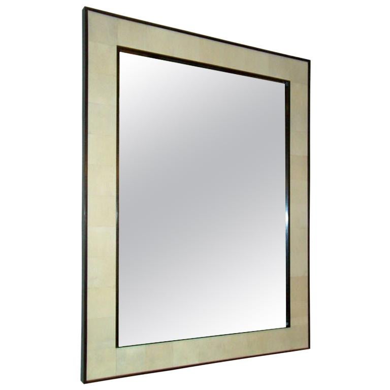 Custom Rectangular Shagreen Mirror