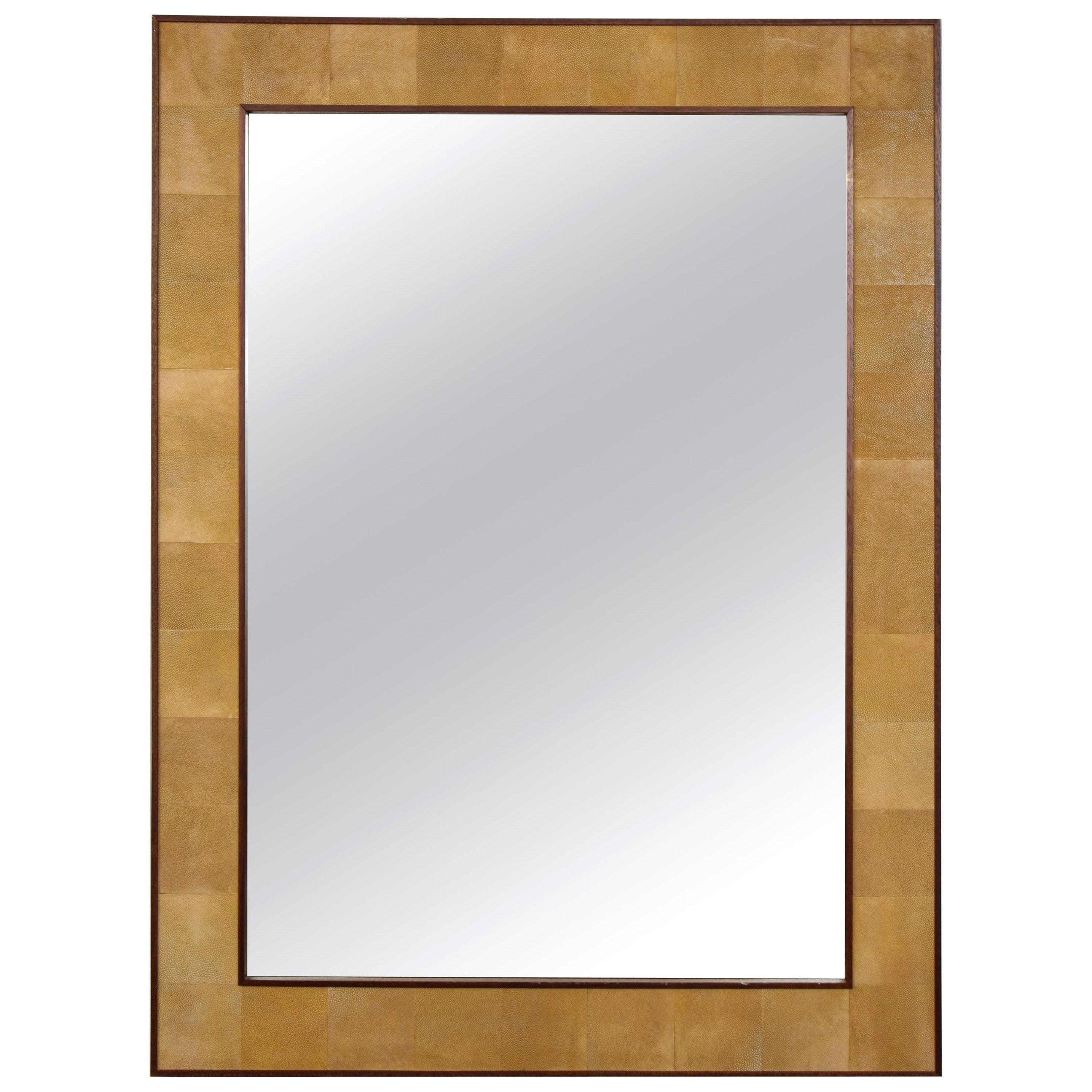 Custom Rectangular Shagreen Mirror