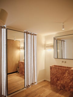 Custom Red Travertine Sink / Vanity Basin