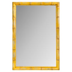 Custom Refinished Vintage Dixie Faux Bamboo Mirror