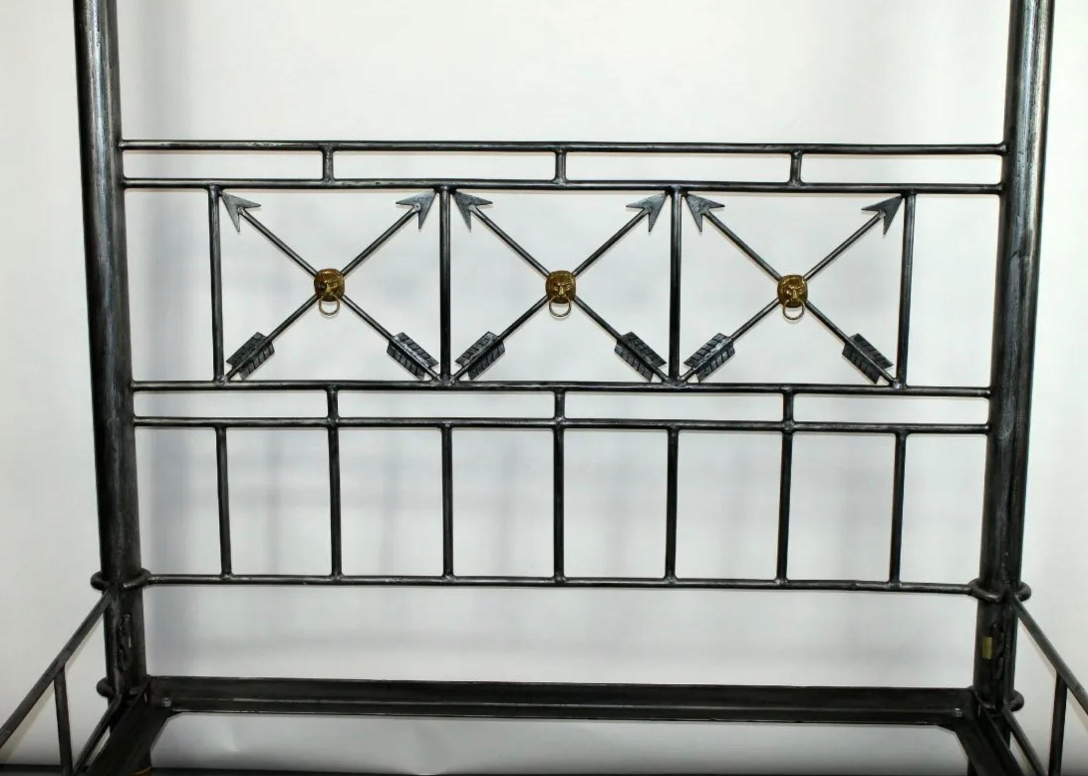 queen brass bed