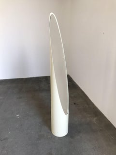 Custom Repaint 1970s Italian "Unghia" 'Nail' / Lipstick Floor Mirror by Benetto