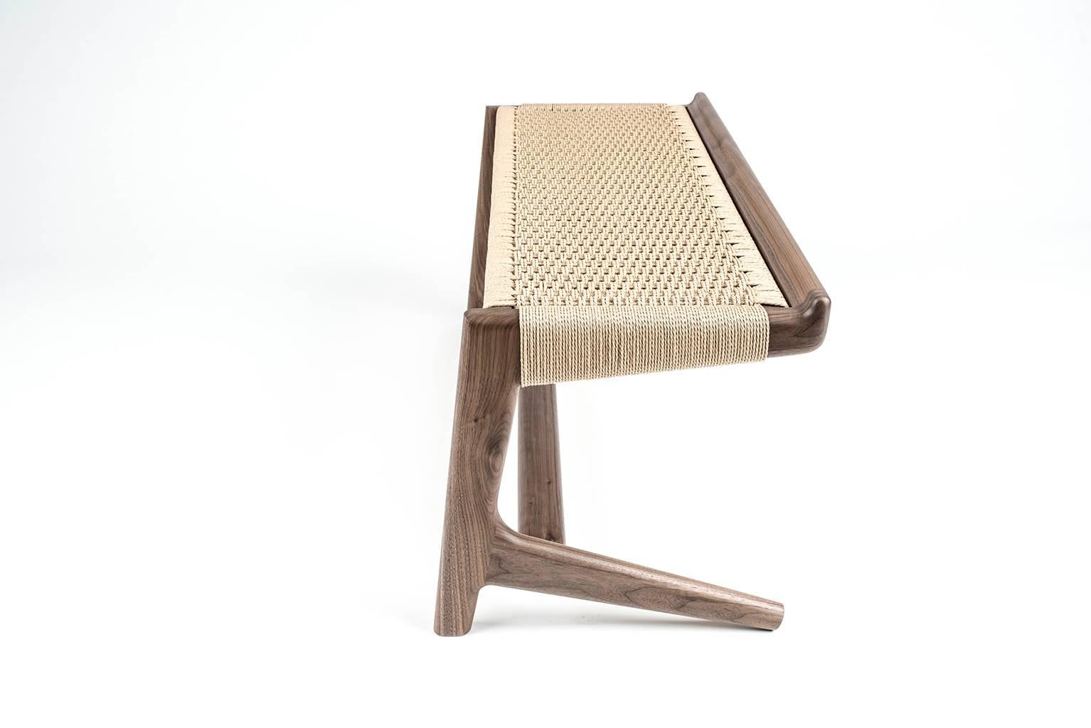 Mid-Century Modern Custom Rian Cantilever Bench For Sale