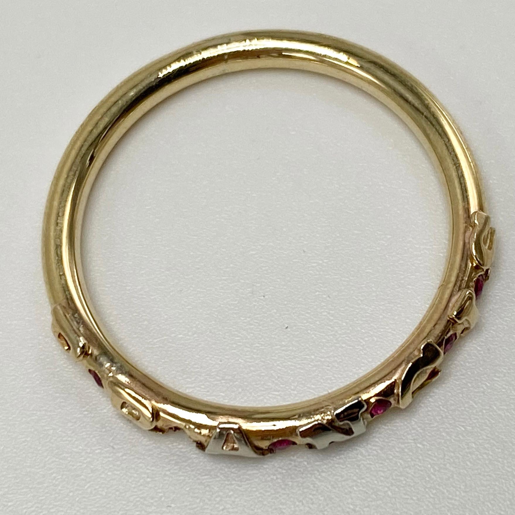 22k gold rosary ring