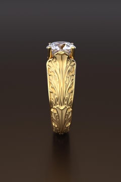 Custom Ring reserved for Mary, 14k yellow gold size 6 US