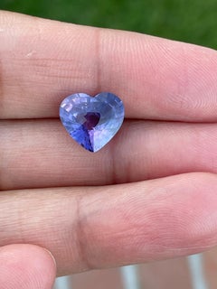 Loose GIA Unheated Purple Sapphire Heart Shape