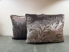 Custom Rococo Silk Velvet Pillows by Nomi Textiles, Made in USA