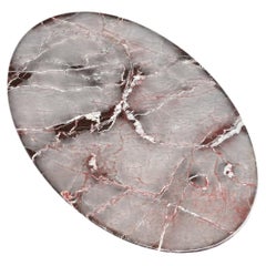 Custom Rosso Levanto Marble Coffee Table - Office Red Stone Desk