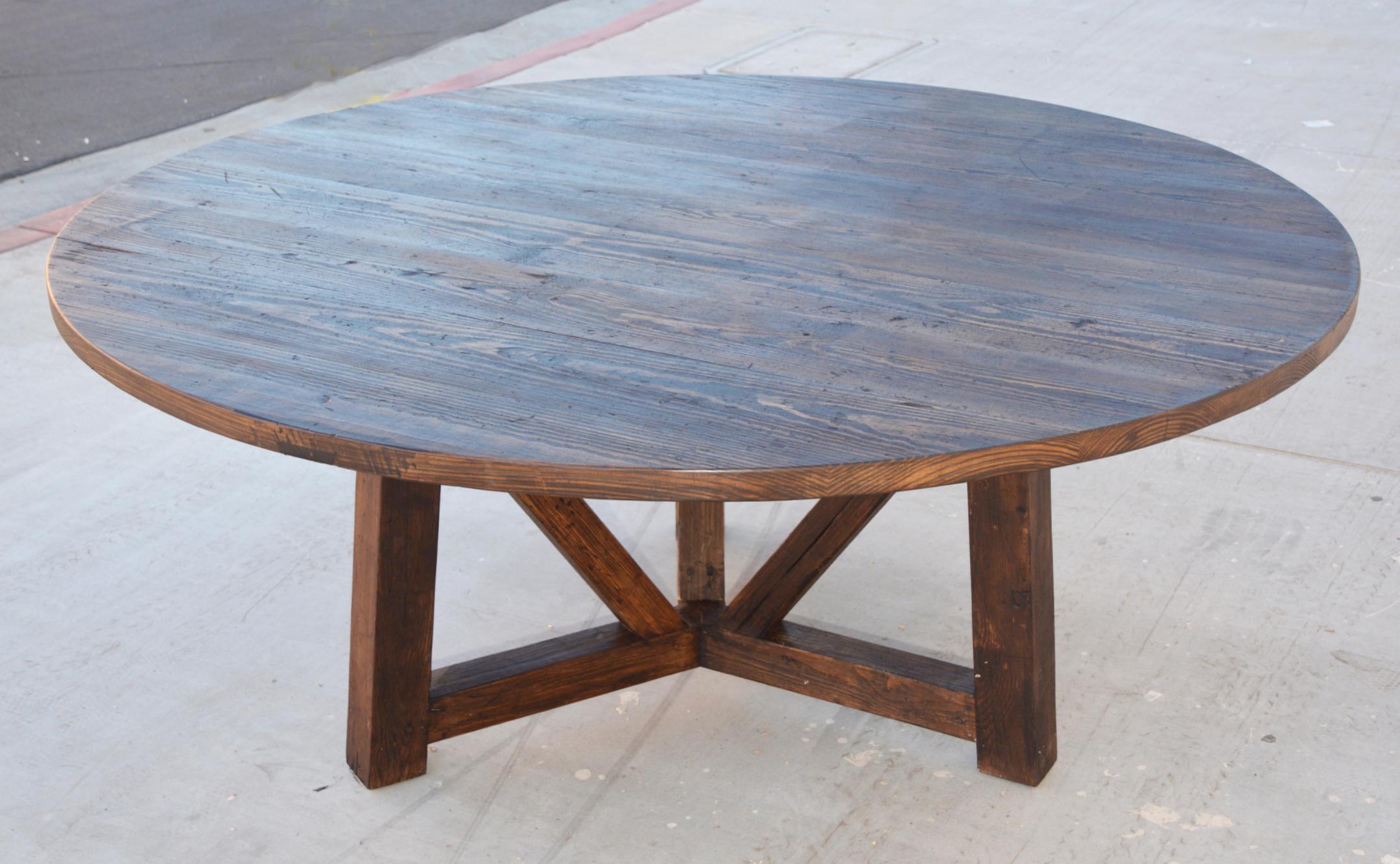 American Craftsman Javi Dining Table in Reclaimed Pine, Built to Order by Petersen Antiques For Sale