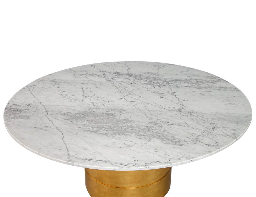 round marble dining table with gold base