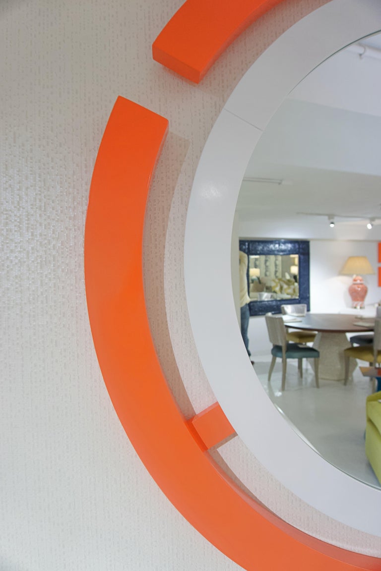 Custom Round Wall Mirror For Sale at 1stDibs