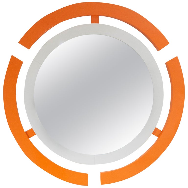 Custom Round Wall Mirror For Sale at 1stDibs