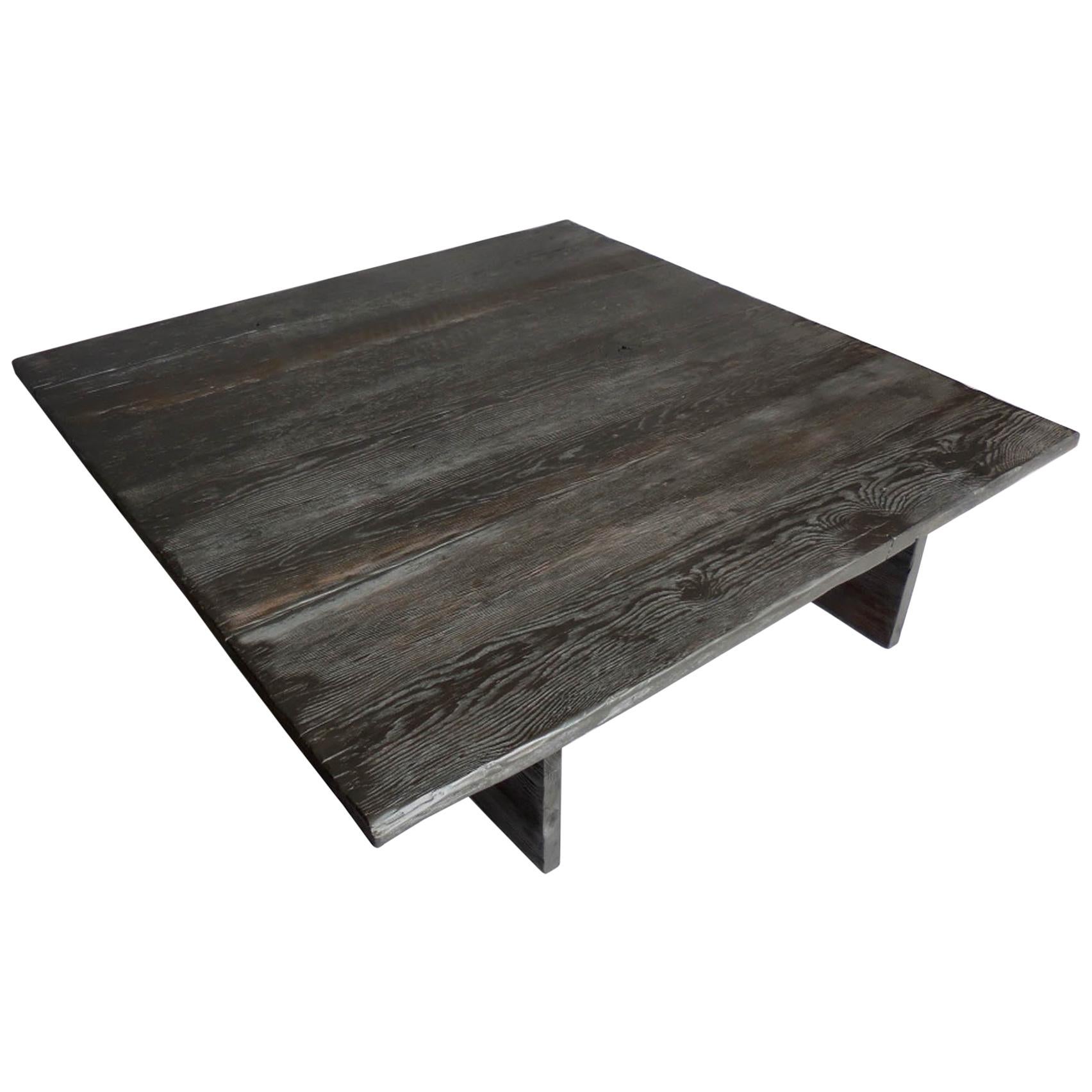 Custom, rustic coffee table made from douglas fir. Can be made in any size and in a range of finishes. As shown in a heavily distressed, open grain espresso finish.
Made in Los Angeles by Dos Gallos.
CUSTOM PRICES ARE SUBJECT TO CHANGE DUE TO