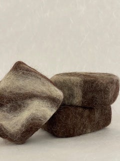 Custom Sandalwood Patchouli CCS Felted Alpaca Wool Soap