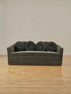 Custom Scalloped Back Loveseat by The Somerset House