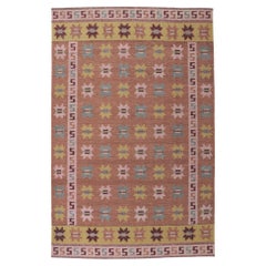 Custom Scandinavian Modern Swedish Inspired Flatweave Carpet