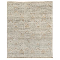 Teppich & Kelim, maßgefertigter Teppich im skandinavischen Stil mit grauem geometrischem Muster