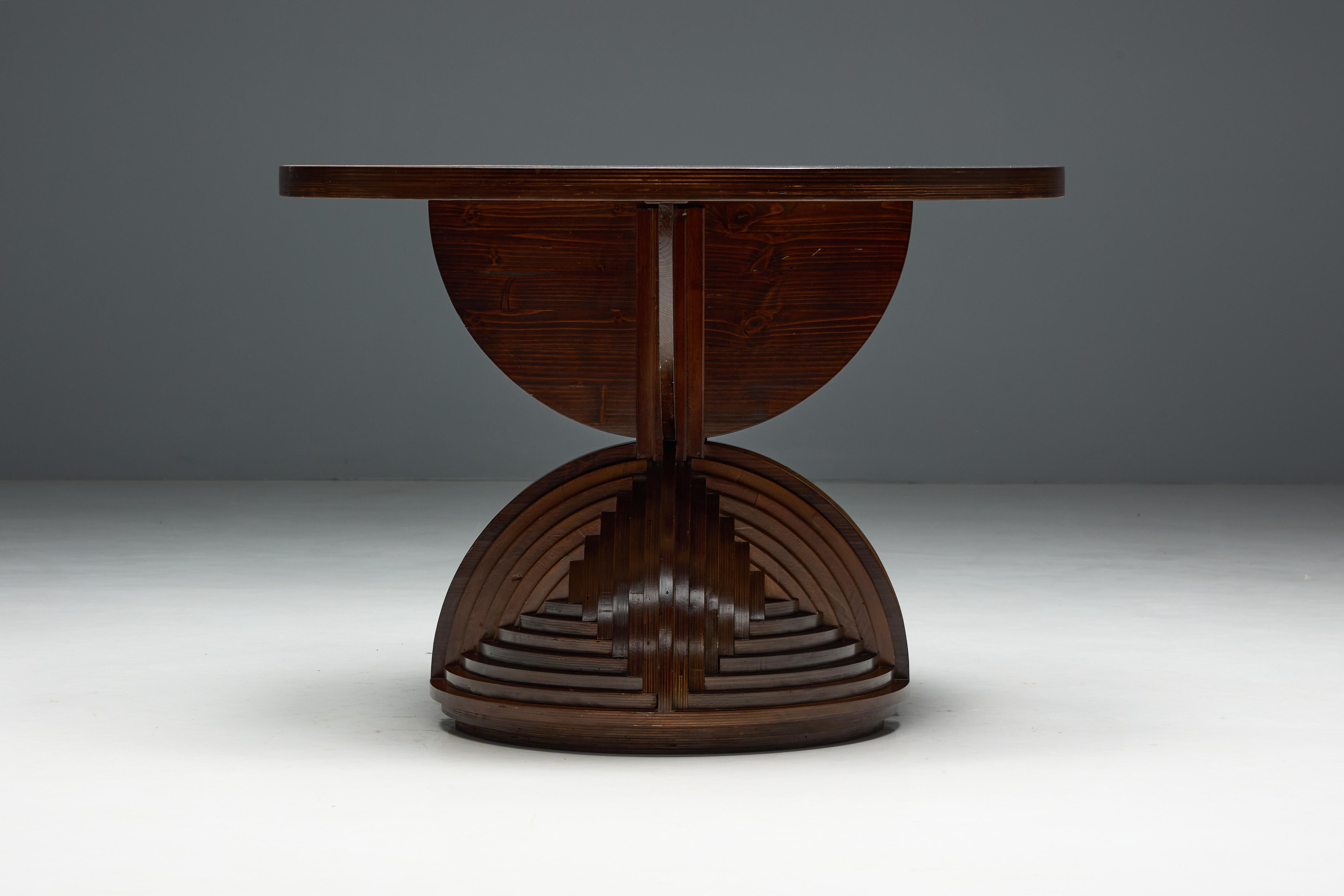 Custom Sculptural Console Tables by Mario Ceroli, Italy, 1970s For Sale 6