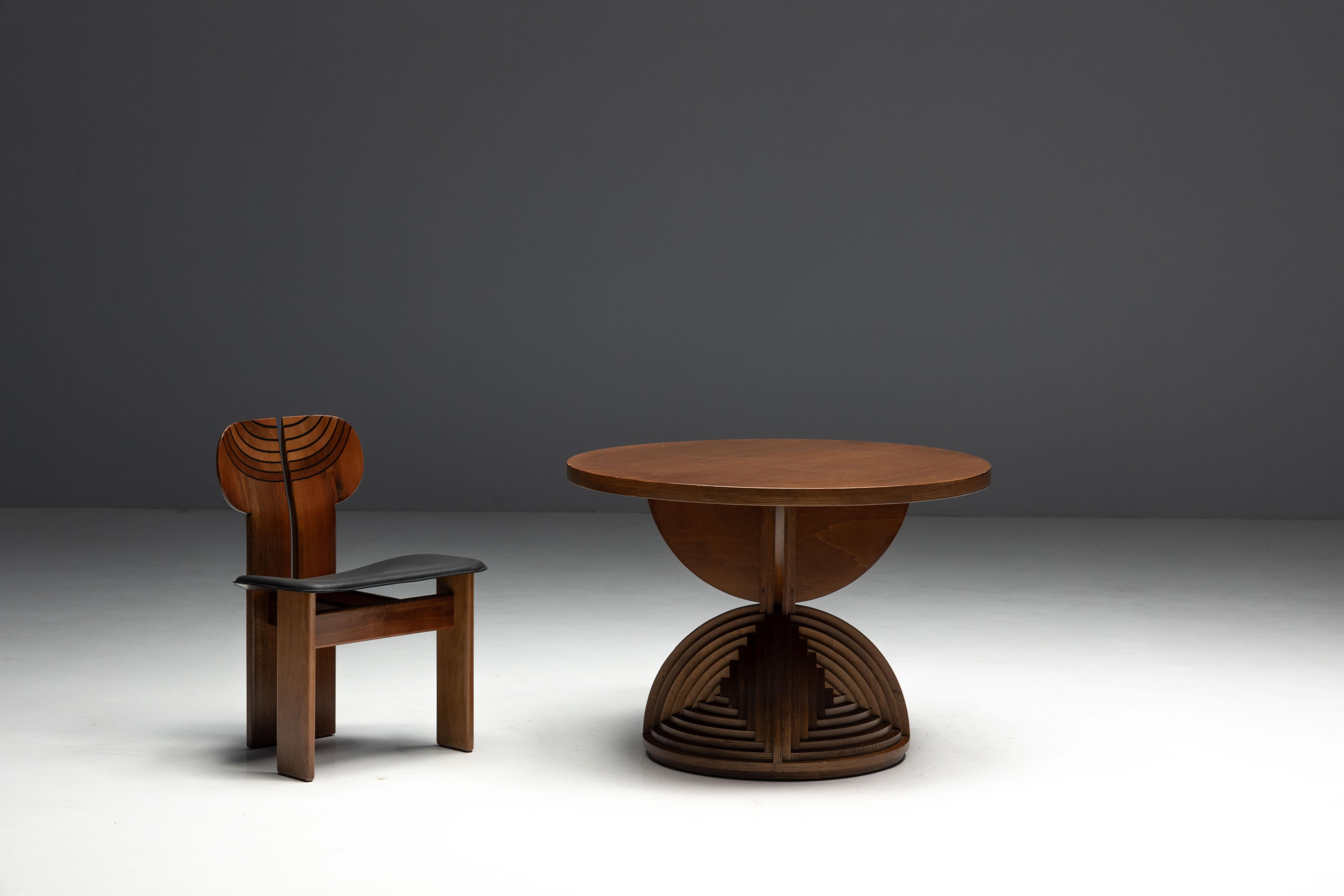 Custom Sculptural Table by Mario Ceroli, Italy, 1970s For Sale 5